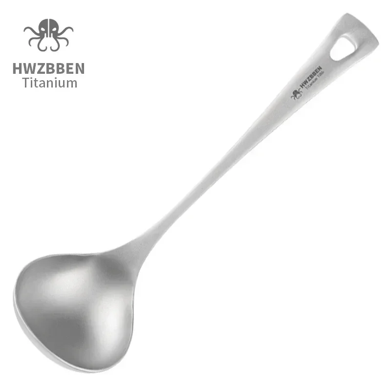 Outdoor Hunting Kitchen - HWZBBEN-Colheres De Sopa De Titânio Com