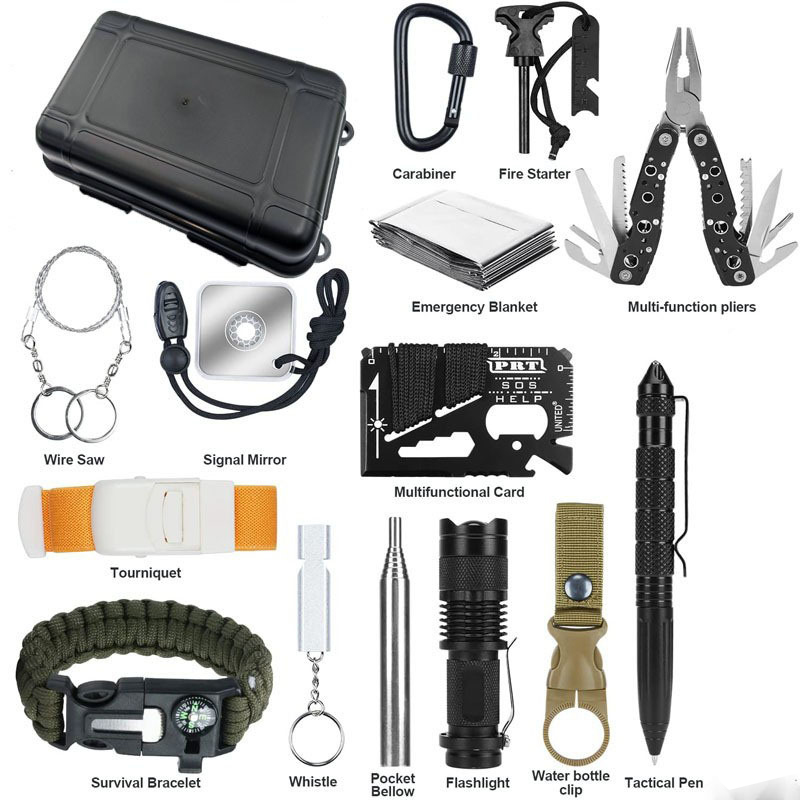 Hunting Fishing Outdoor - Kit de Ferramentas de Emergência Compacto