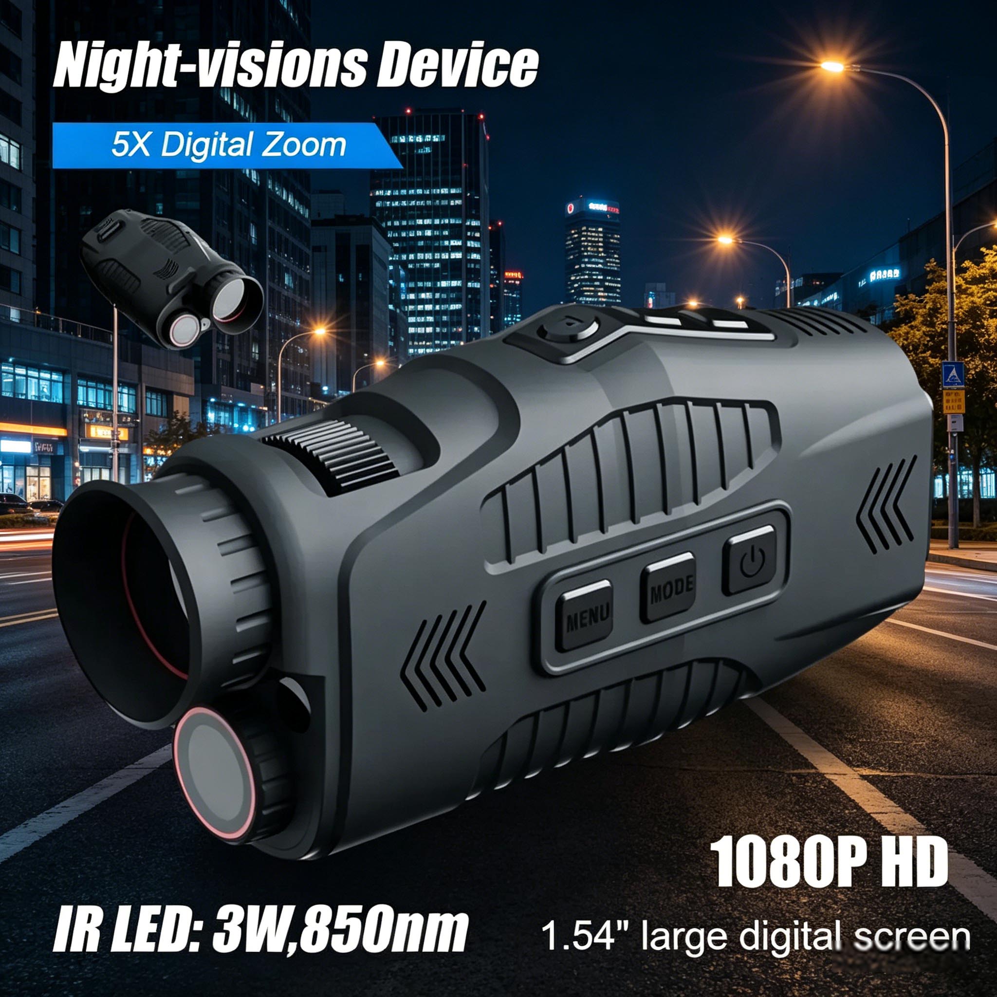 Outdoor Hunting Videos - Dispositivo Monocular de Visão Noturna Infravermelha
