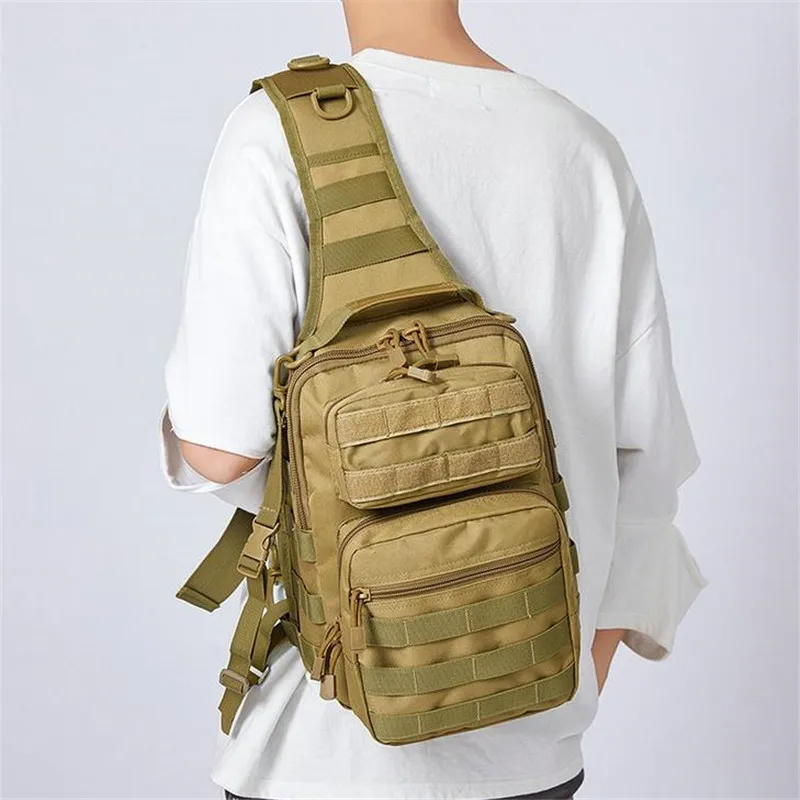 Hunting Fishing Outdoor - Bolsa de peito tática masculina, grande