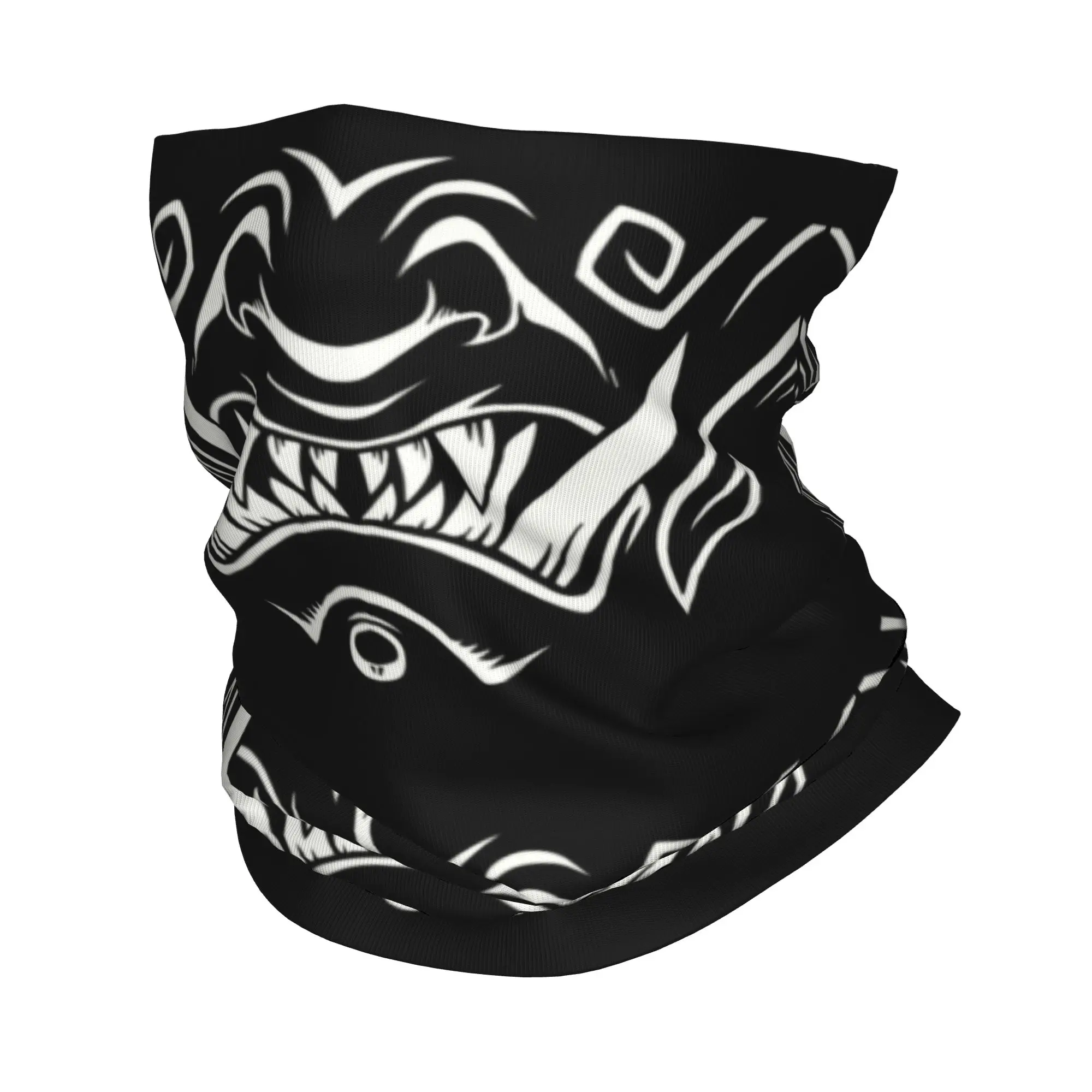 Hunting Outdoor Tattoos - Oni Japan Samurai Demon Winter Headband