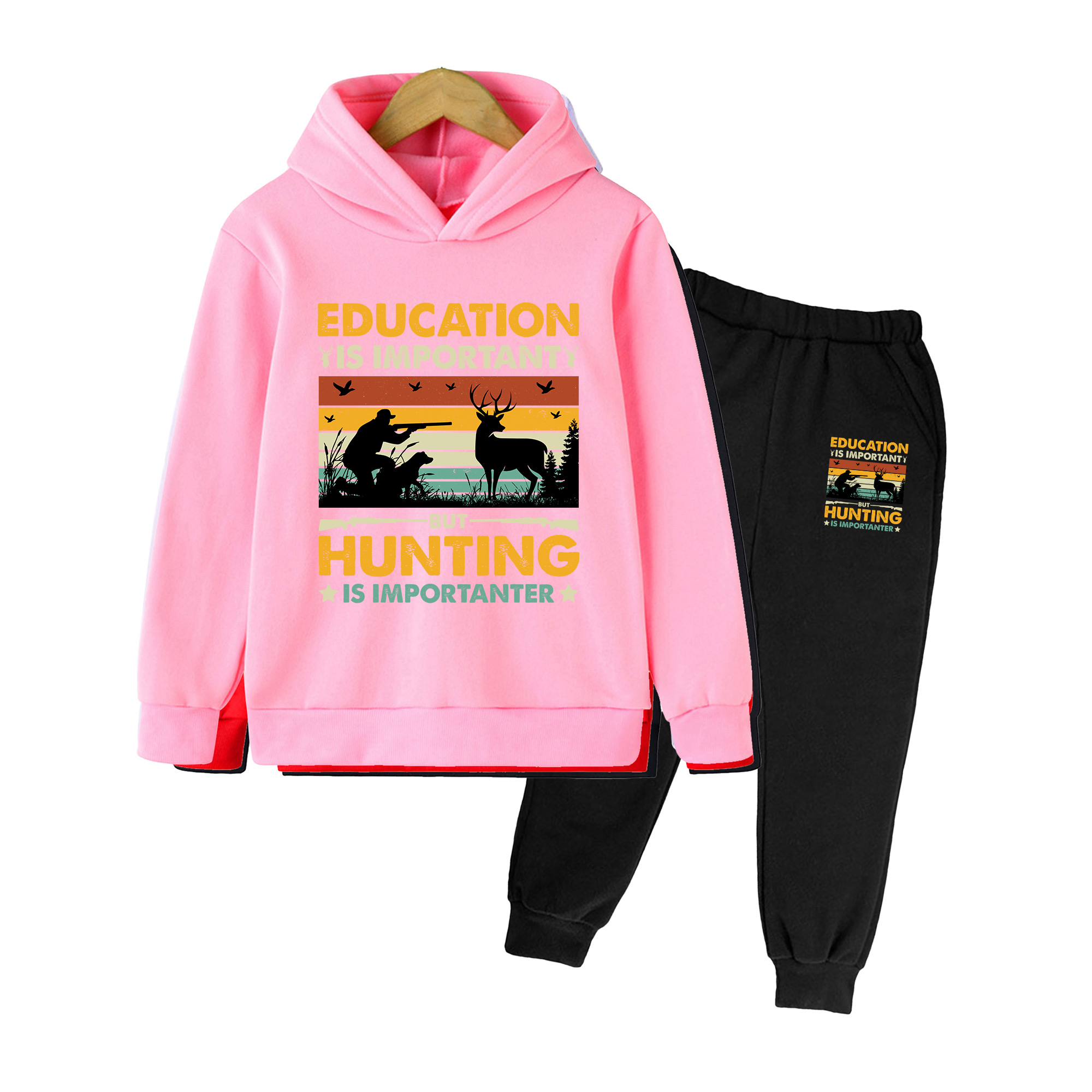 Hunting Outdoor Boys - Conjunto de Moletom e Calças para