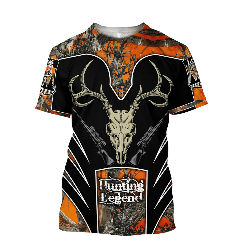 Outdoor Hunting Graphic Tees - 1 peça personalizada sua imagem elk