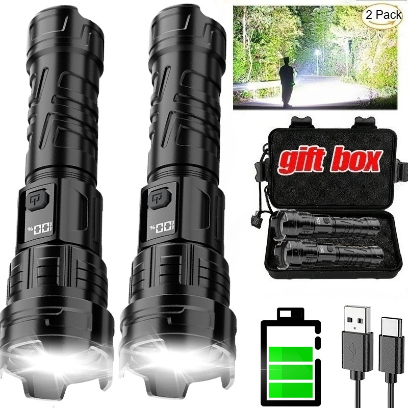 Hunting Fishing Outdoor - Lanterna led super brilhante, recarregável por