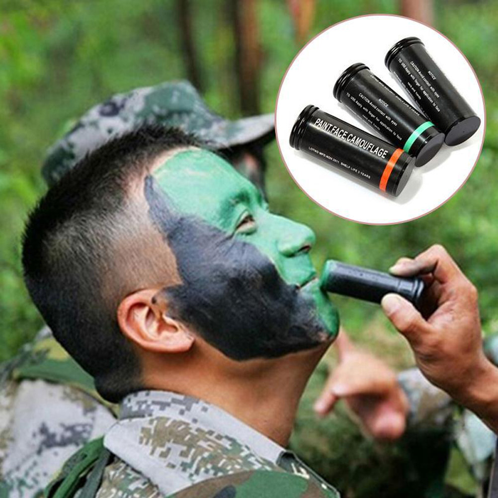 Camo Face Paint - Kit de Tinta Facial Camuflada 3