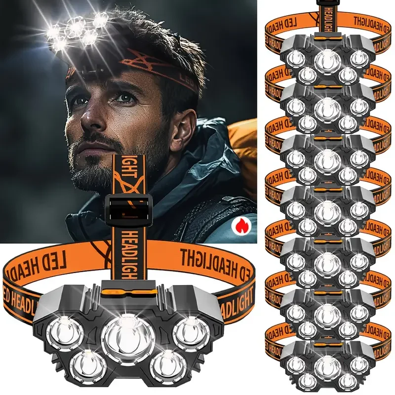 Hunting Fishing Outdoor - Farol portátil 5led ao ar livre