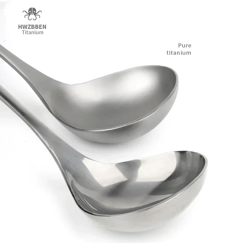 HWZBBEN-Colheres De Sopa De Ti - Outdoor Hunting Kitchen avaliação e preço