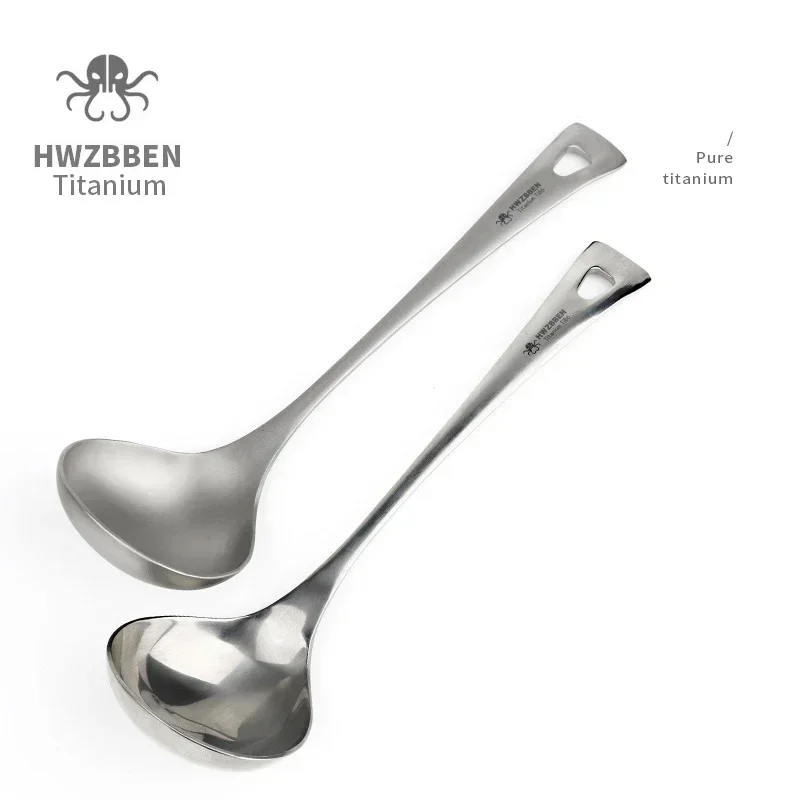 HWZBBEN-Colheres De Sopa De Ti - Outdoor Hunting Kitchen avaliação e preço