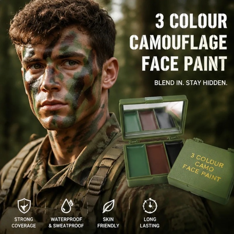 Óleo de Camuflagem para Pintur - Camo Face Paint avaliação e preço