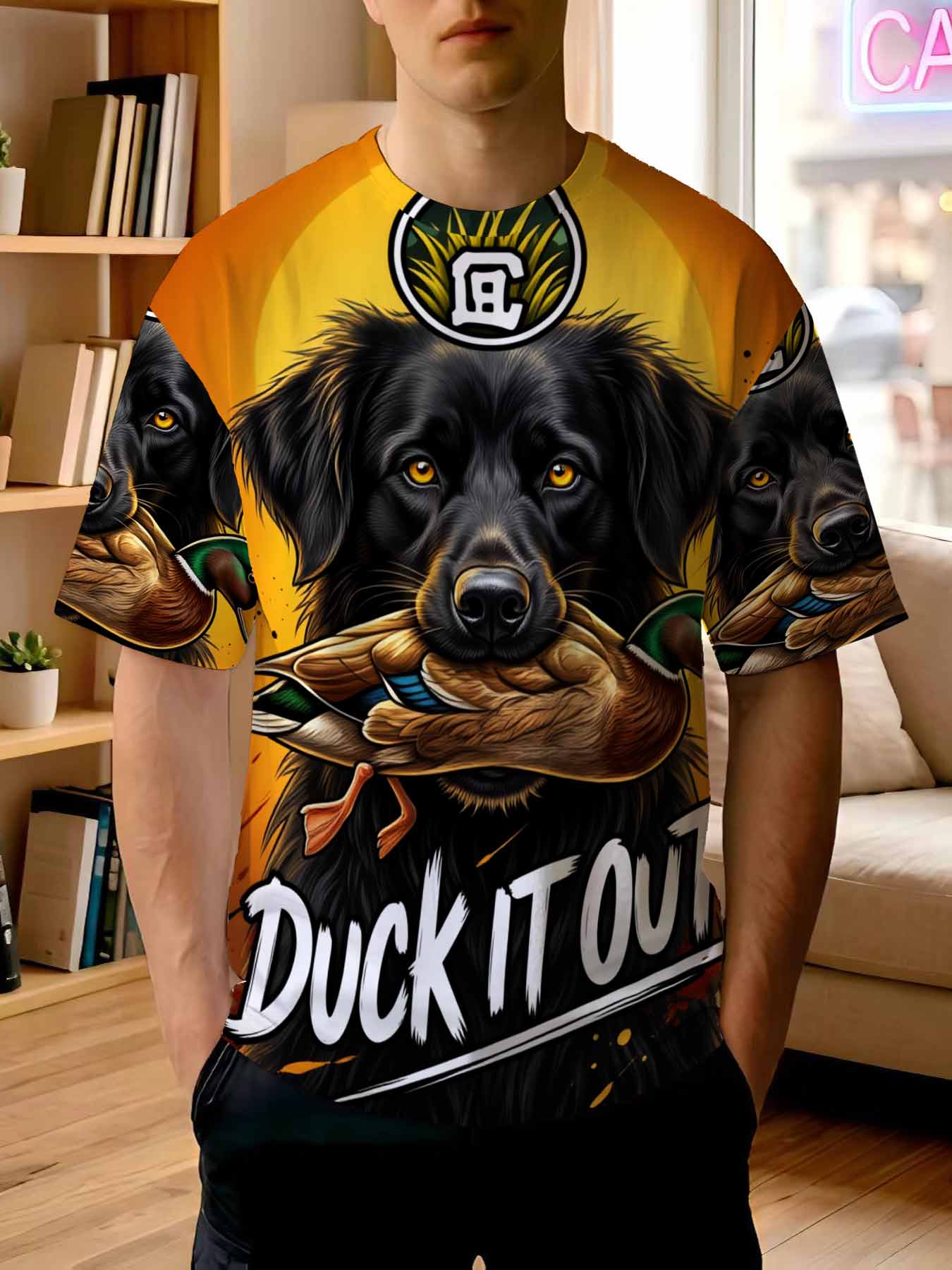 Camiseta Masculina Estampada 2 - Outdoor Hunting Graphic Tees avaliação e preço