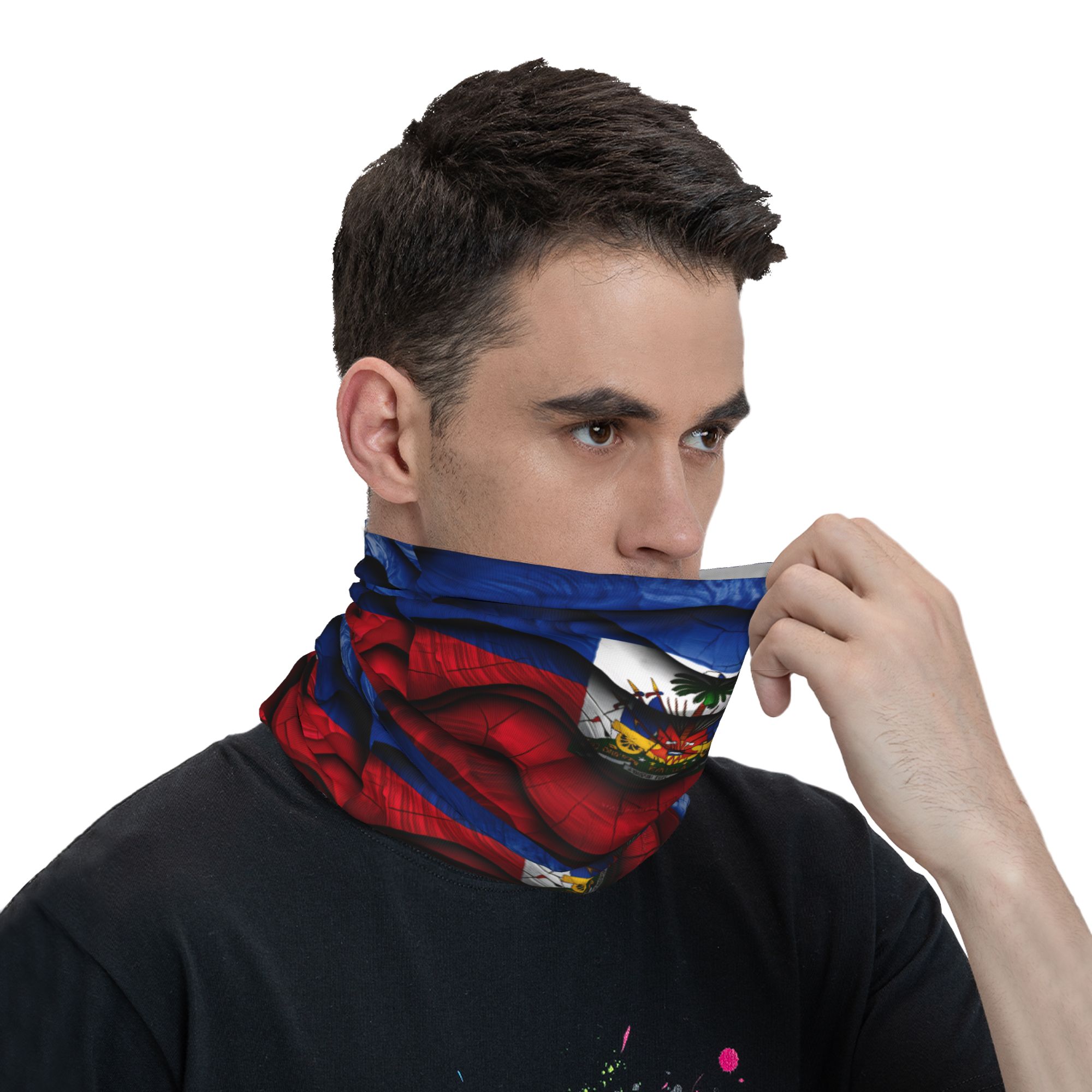 Balaclava com bandeira do Hait - Outdoor Hunting Prints avaliação e preço