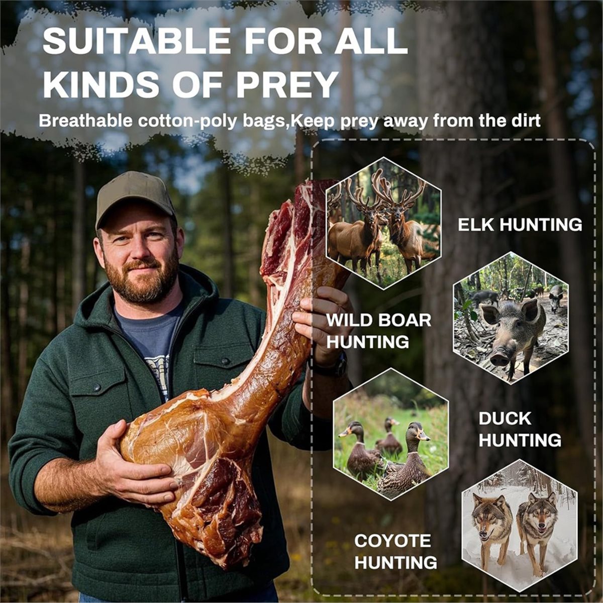 Bolsas para Caça BAAQ, Pacote  - Game Bag Meat Hunting avaliação e preço