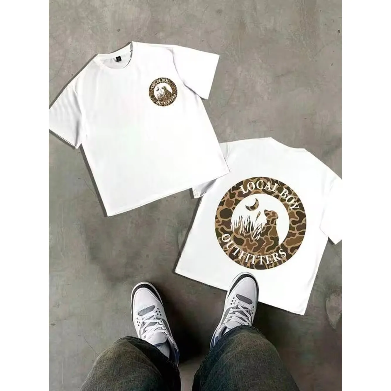 Camiseta Masculina Casual de A - Outdoor Hunting Graphic Tees avaliação e preço