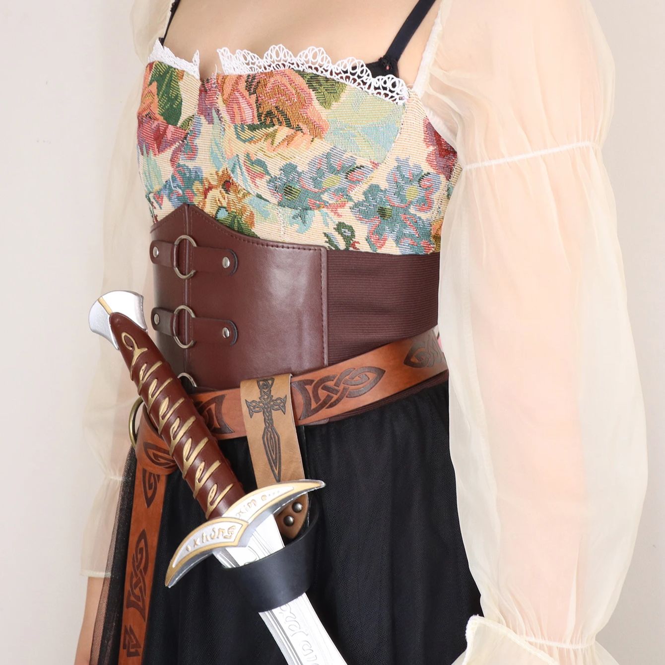 1pc medieval couro do plutônio - Outdoor Hunting Tv avaliação e preço