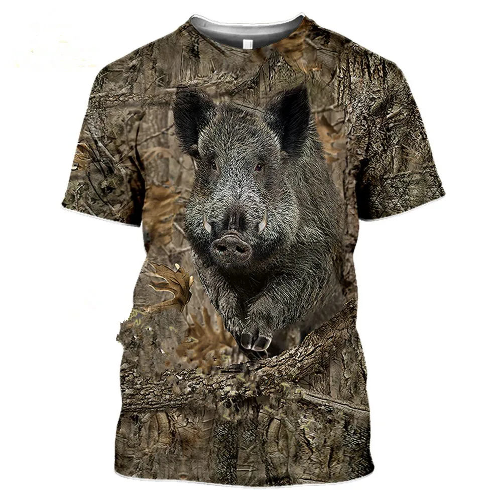 Camiseta masculina de manga cu - Outdoor Hunting Prints avaliação e preço