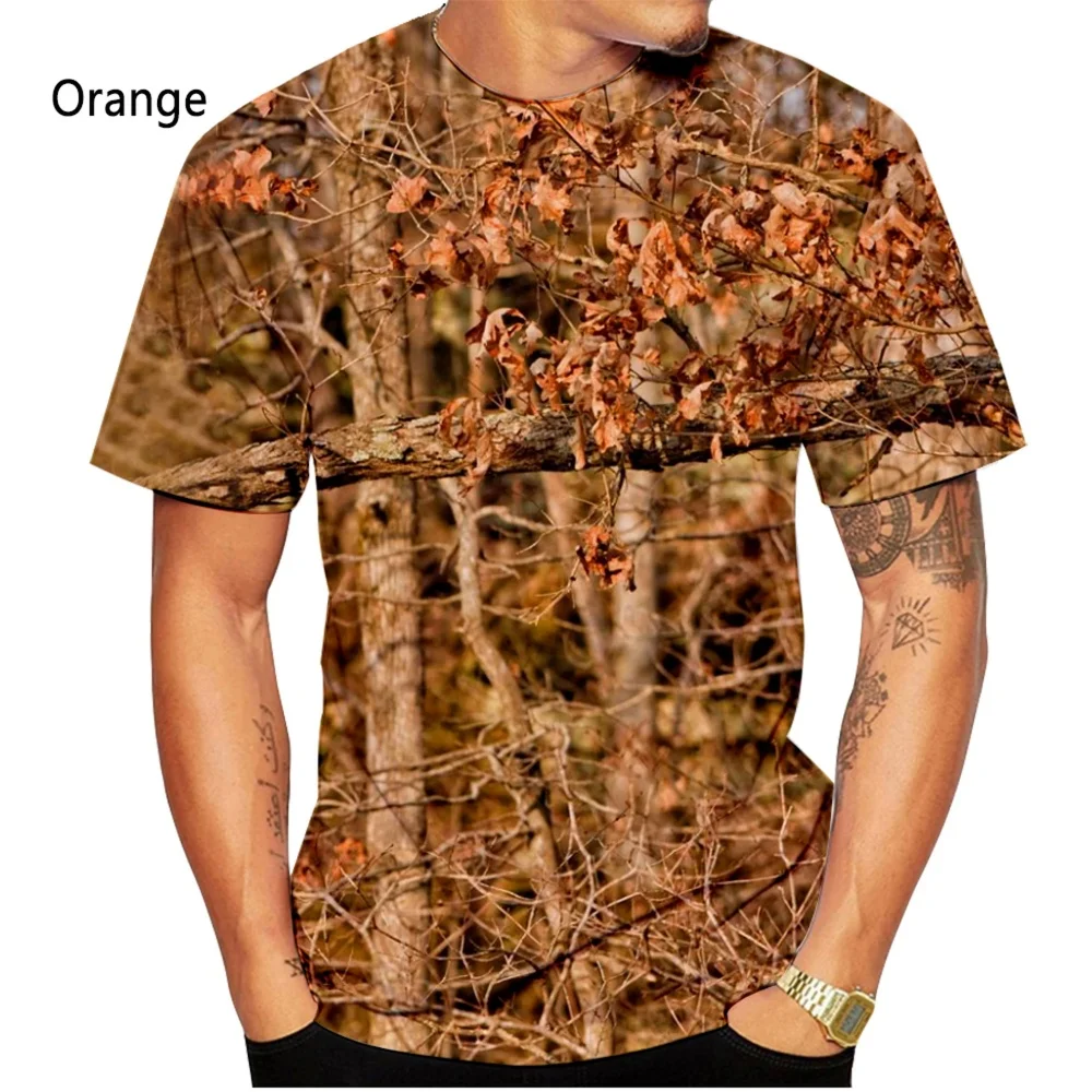 Camiseta masculina de manga cu - Outdoor Hunting Prints avaliação e preço