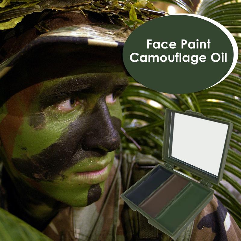 3 cores fãs do exército cs tir - Camo Face Paint avaliação e preço